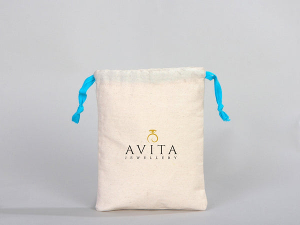 Turquoise Drawstring Custom Muslin Bags 6"W x 8"H  Organic Cotton Pouch Bag, Bridal Shower Bag — custom print | Pamusan