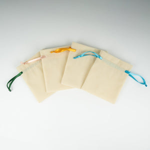 Velvet Rose Drawstring Pouch with Orange Ribbon – 4" × 5" (10 × 13 cm) - Pamusan.com