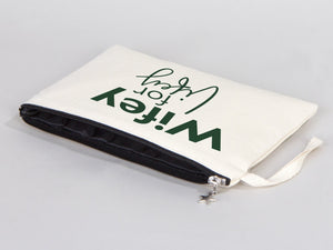 Wedding Clutch Bag - 10"W x 7"H Custom Cotton Clutch Bag - Wedding Cotton Clutch Gift - Pamusan.com