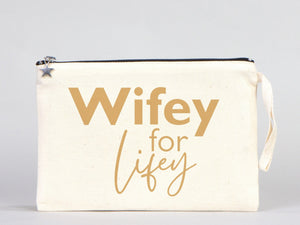 Wedding Clutch Bag - 10"W x 7"H Custom Cotton Clutch Bag - Wedding Cotton Clutch Gift - Pamusan.com