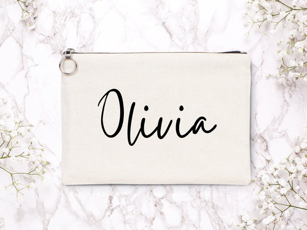Wedding Cotton Clutch Bag – Custom 12"x8" Bridal Clutch Gift – Personalized Wedding Pouch - Pamusan.com