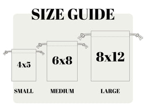 Wedding Pouch Bags, Personalized Bridal Party Drawstring Cotton Bags & Bridesmaid Favor Sacks - Pamusan.com