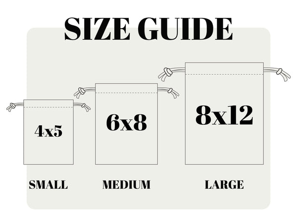 Wedding Pouch Bags, Personalized Bridal Party Drawstring Cotton Bags & Bridesmaid Favor Sacks - Pamusan.com