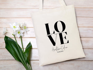 Welcome Wedding Totes Bags, Bachelorette Party - Love Bags For Bridal Party - Bridesmaid Gift - Pamusan.com