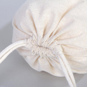 Cotton Drawstring Pouch 6"x8" | Natural Favor & Gift Bag — print detail | Pamusan