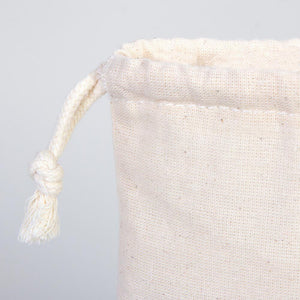 Cotton Drawstring Pouch 6"x8" | Natural Favor & Gift Bag — print detail | Pamusan