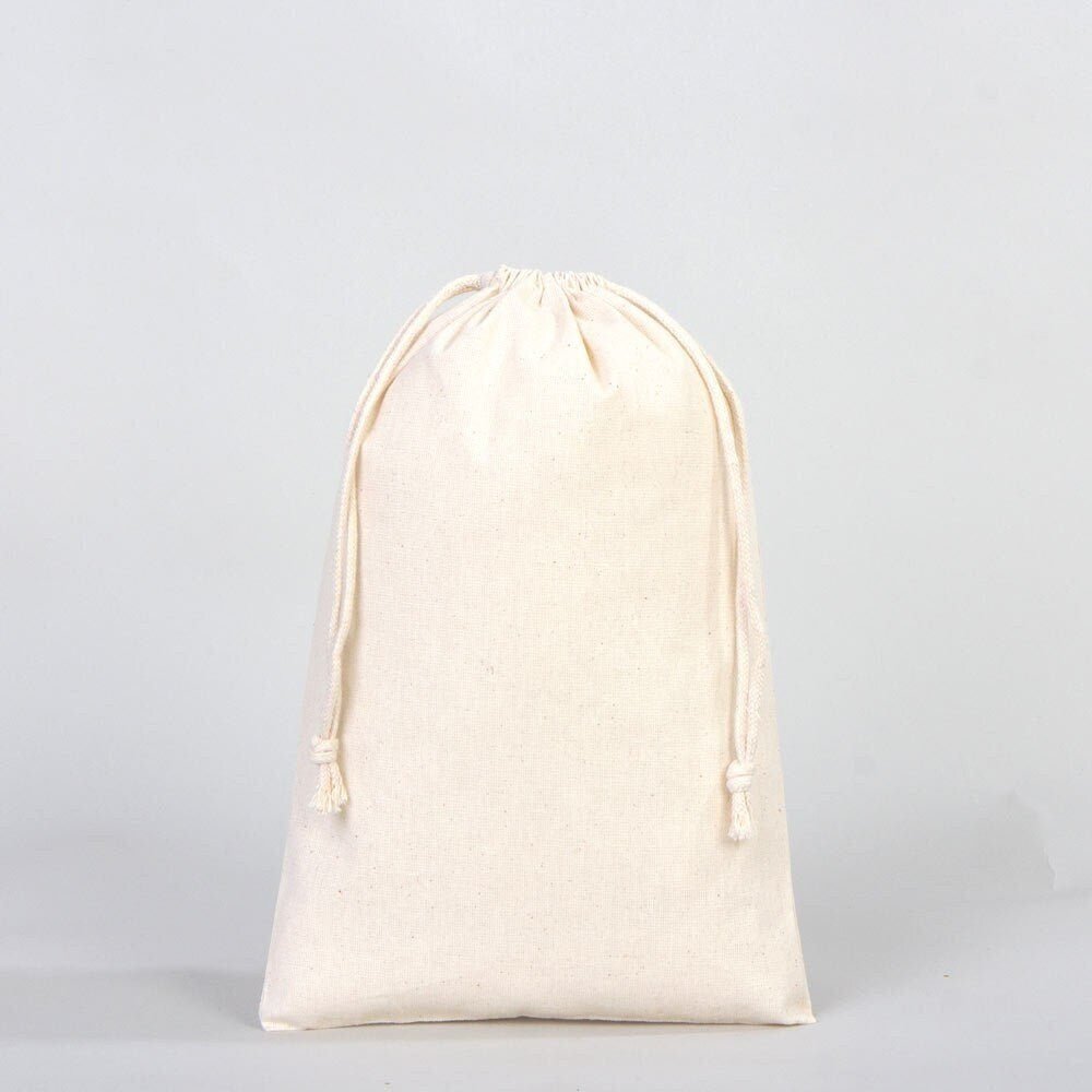 Cotton Drawstring Pouch 8"x12" | Natural Favor & Gift Bag | Pamusan