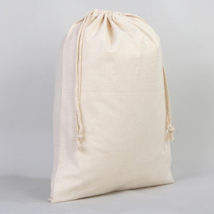 Wholesale Pouch Bags 16"W x 20"H ( 40 cm x 50 cm ) Eco Friendly Organic Cotton Double Drawstring Pouch Bags Great For Packaging - Muslin bags, Bulk Cotton Pouch - Pamusan.com