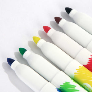 Wrapped Fun Set 5 | Colorable Drawstring Backpacks 14"x16" + Fabric Paint Marker - Pamusan.com